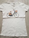 Zdjęcie oferty: BLUZKA DAMSKA T-SHIRT Biały Rower r. 36 S