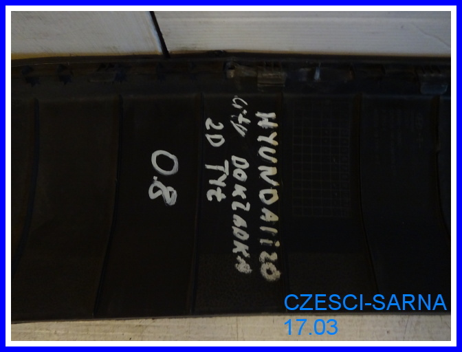 фото №4, Молдинг накладка бампера задня hyundai i20 2d