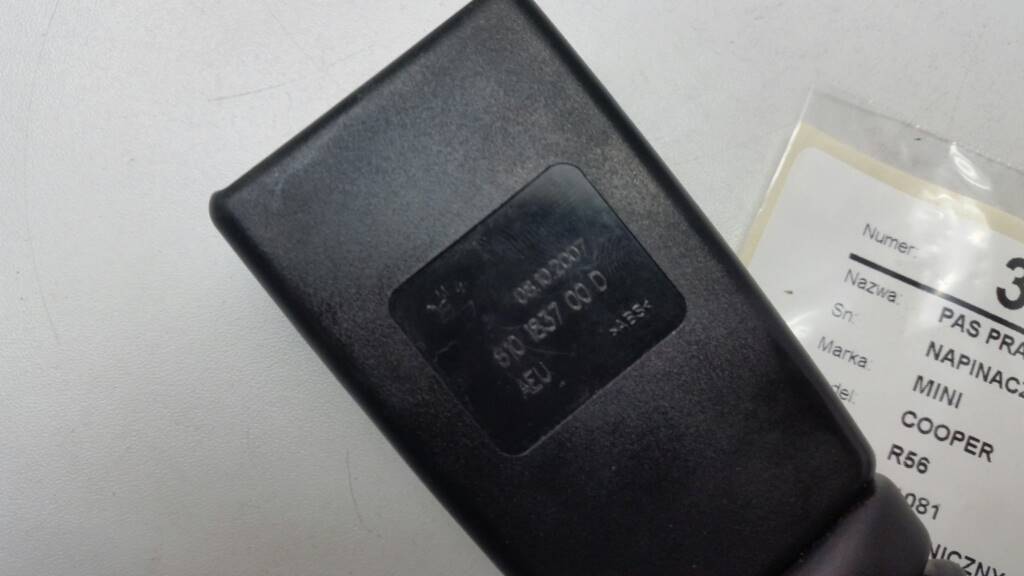 фото №3, Pas правий перед натягувач натягувач mini cooper r56