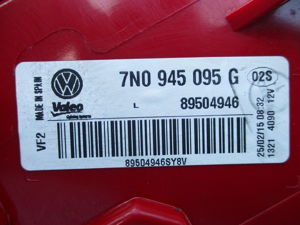 фото №7, Vw sharan 7n0 лампа задняя задняя левая led