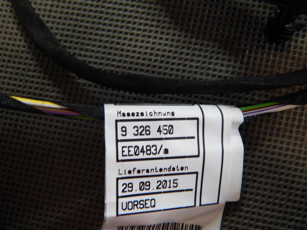 фото №4, Bmw 3 gt f34 электропроводка дверь правый задняя 9326450