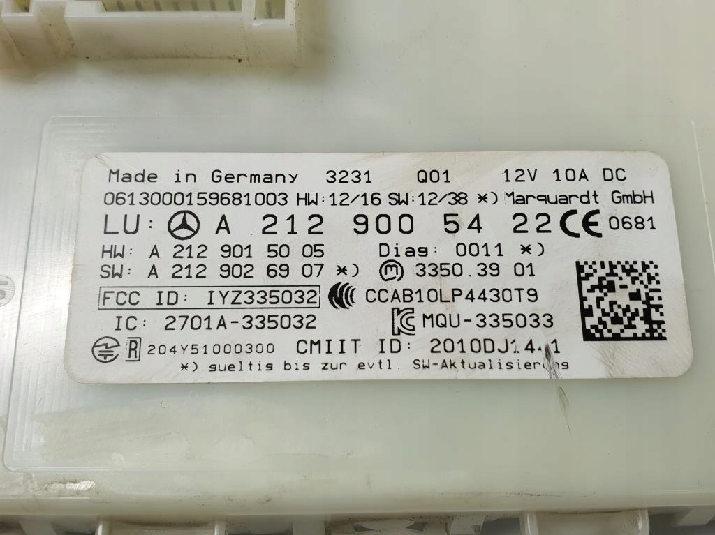 фото №8, Модуль блок керування keyless mercedes w212 a2129005422