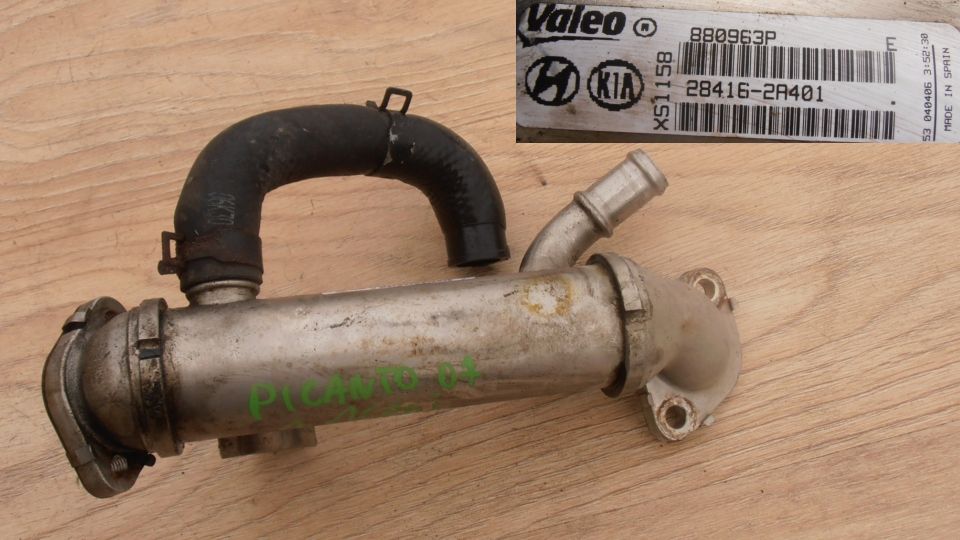 фото №1, Kia picanto 1.1 crdi радіатор вихлопних газів клапан egr