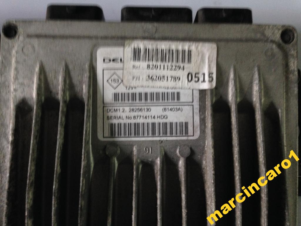 фото №1, Бортовий комп'ютер двигуна kangoo iii 1.5 dci 8201112294