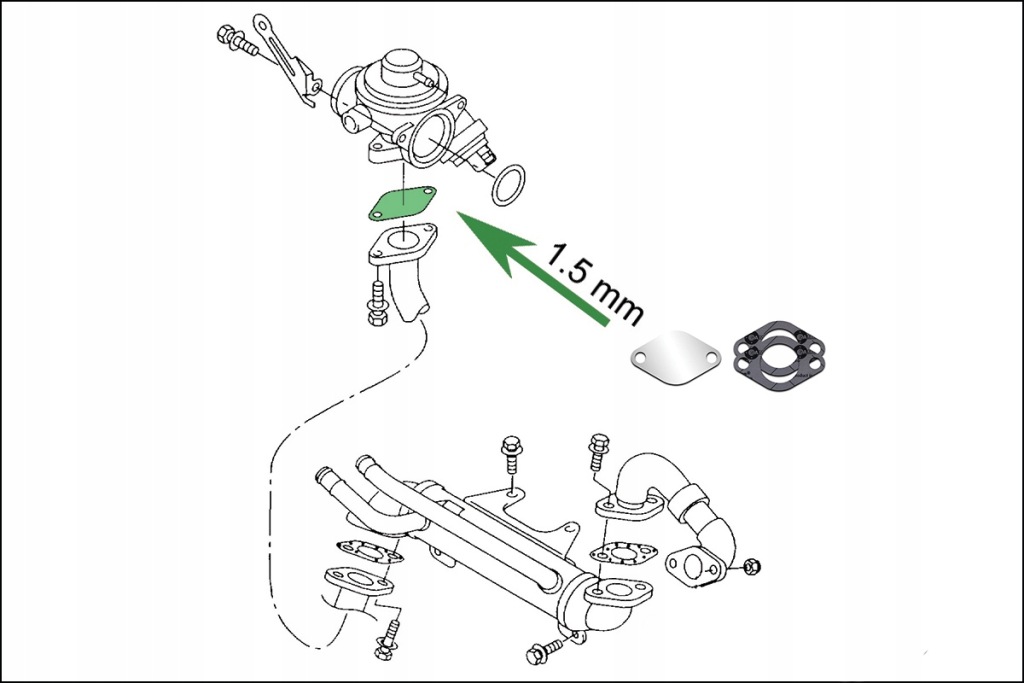 фото №6, Заглушка egr 1.9 2.0 tdi vw bora jetta golf passat polo touran vento t5