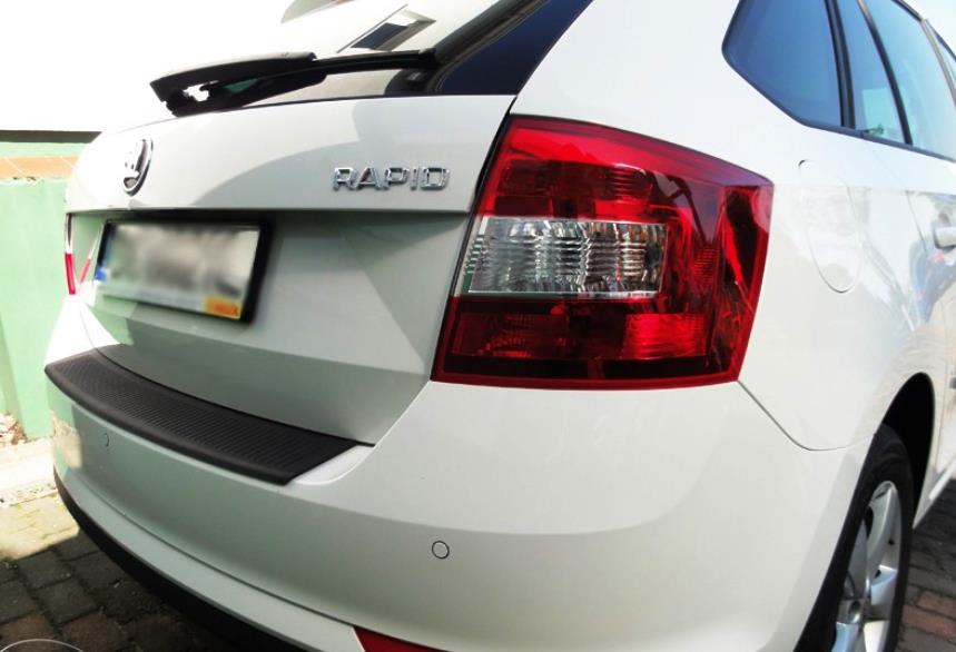 фото №2, Накладка защита молдинг бампера skoda rapid 12-20