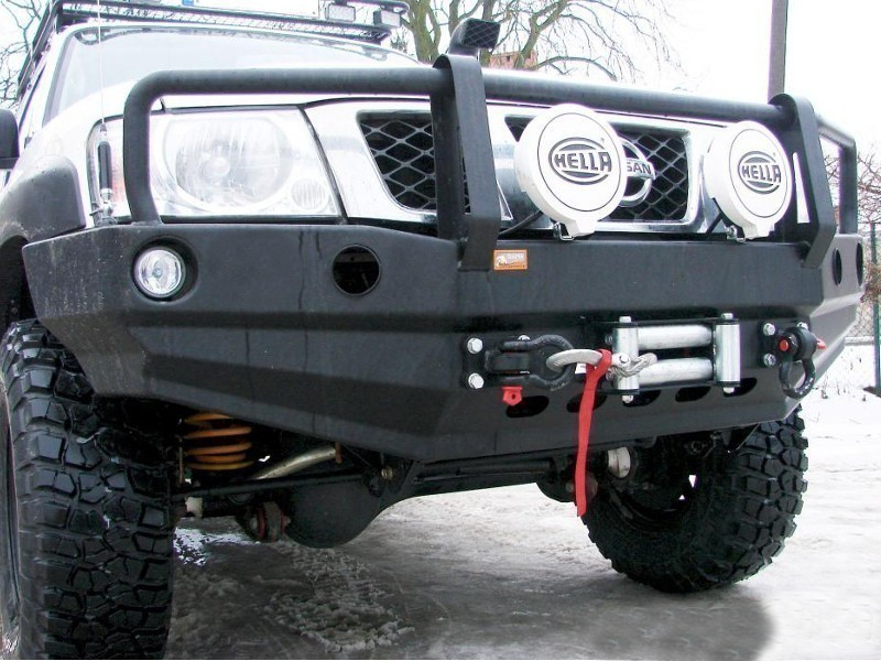 фото №15, Бампер перед передний patrol gu4 отверстия na лампы