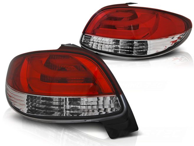 Купить Фары светодиодный peugeot 206 98-06r led полоса red white