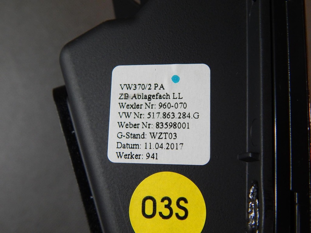 фото №6, Vw golf sportsvan osł. панель домкрата 510820075c