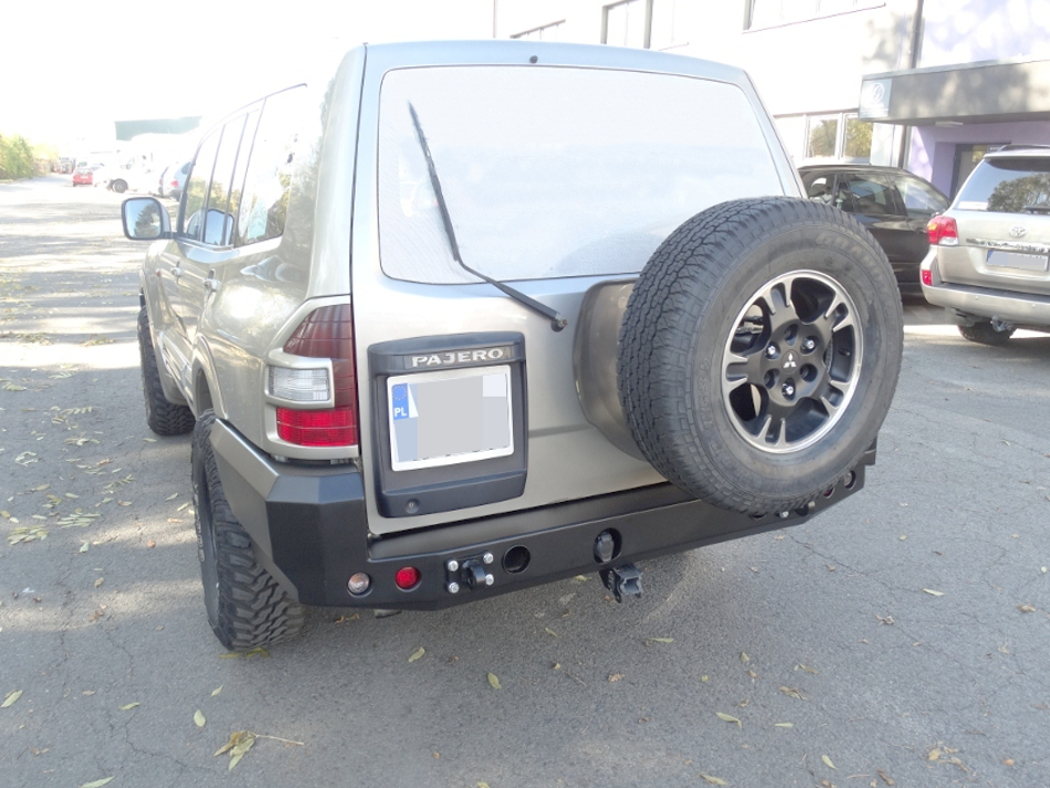 фото №9, Бампер задня задній mitsubishi pajero 2 металевий 4x4