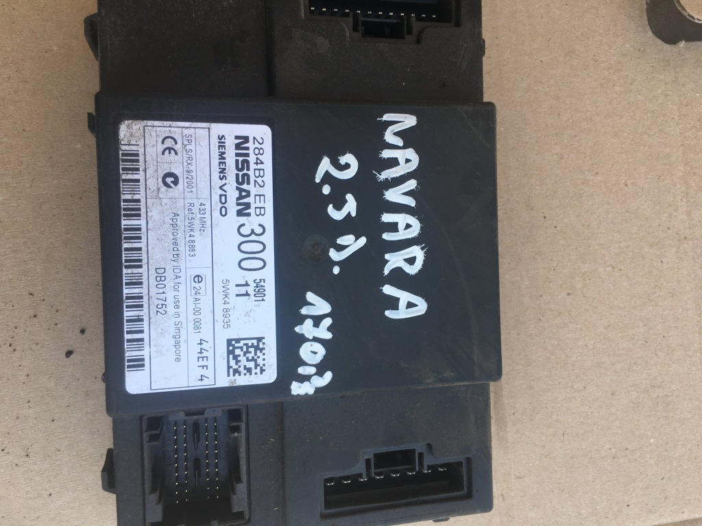 фото №1, Модуль комфорту 5wk48935 nissan navara 2.5dci