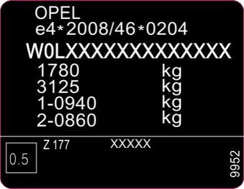 Наклейка идентификационная vin автомобильная каждый тип все виды Киев