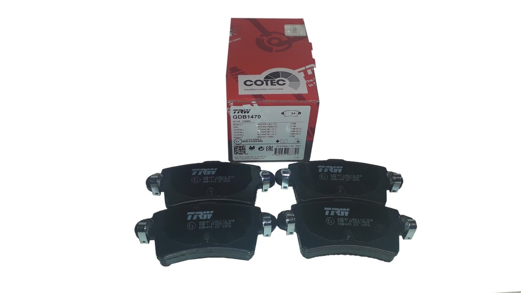 фото №1, Trw гальмівні колодки гальмівні renault master opel movano t