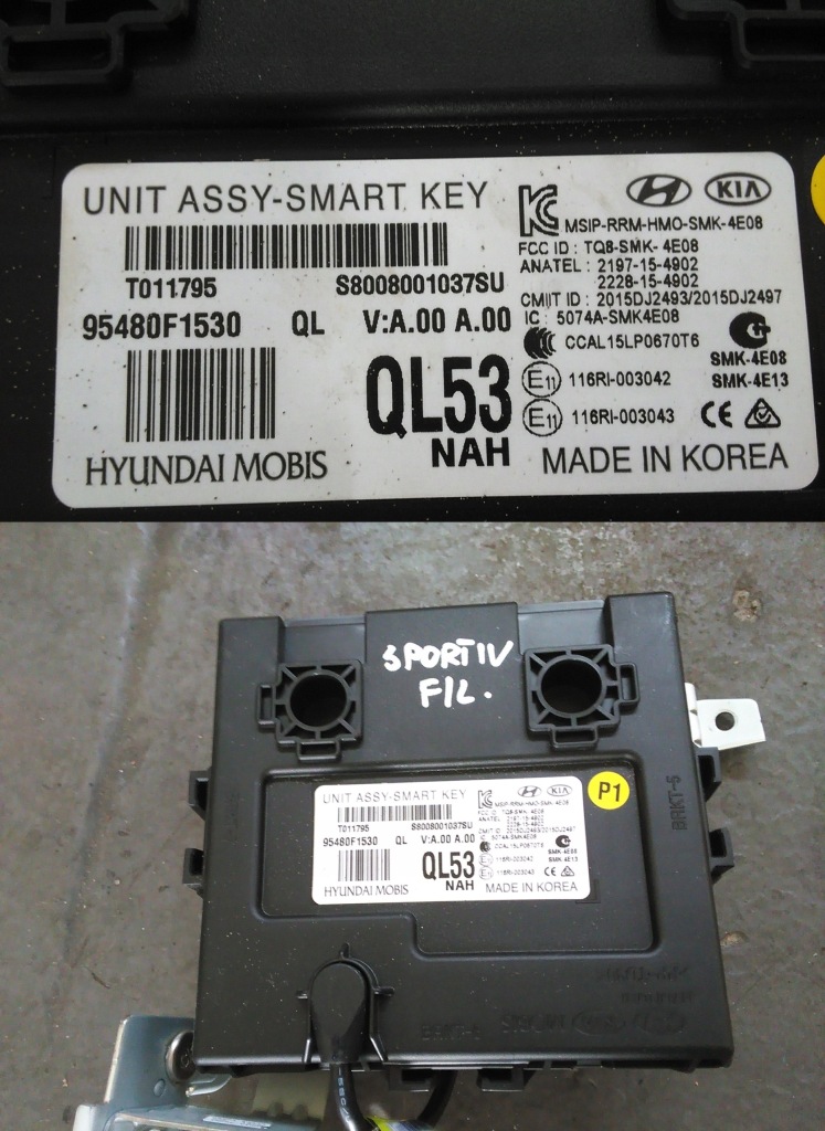 фото №1, Kia sportage iv lift 2018 модуль smartke 95480f1530